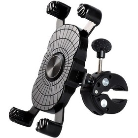 Resim Symbee Motor Bisiklet Telefon Tutucu Otomatik Kilitleme 360 Dönebilen Sağlam Atv/ Motorsiklet Direksiyon Stendi Siyah 