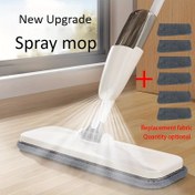 Resim Yükseltilmiş Mikrofiber Sprey Mop 4 Yeniden Kullanılabilir Ped ve Kazıyıcı ile - Sert Zemin, Laminated Zemin, Fayans ve Ahşap için Uzun Sap ile Kolay Temizlik - Islak ve Kuru Kullanım, Gri Yedek Kumaş Dahil, Paslanmaz Çelik Yapı, Sert Zeminler için Mop, Ev Temizlik Aracı, Ergonomik Tasarım, Dayanıklı Temizlik Aracı, Islak ve Kuru Mop, Hızlı Evler, Zemin Temizliği, Kompakt Tasarım, Sağlam Yapı, Hızlı Profesyoneller 