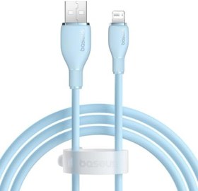 Resim Baseus Pudding Hızlı Şarj Özellikli Lightning Kablo 2.4A, 1.2 Metre, Mavi 