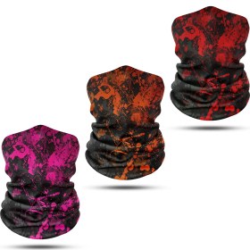 Resim Dair Aksesuar 3'lü Set Boyunluk Bandana Outdoor Balaklava Yüz Maskesi Kafa Bandı 