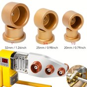 Resim 1/3 adet PPR Boru Isı Füzyon Kalıp Başlığı - Ergonomik Saplı Alüminyum Alaşımlı Profesyonel Boru Kaynak Aracı, 1/2", 3/4", 1" Borularla Uyumludur, Tesisat & HVAC Kurulum için Silindirik Araç Tasarımı, Hassas Mühendislik, Dayanıklı Yapı 