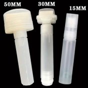 Resim 1 büyük kapasiteli 15mm, 30mm, 50mm boş kalem yeniden kullanılabilir grafiti kalemi plastik şeffaf kovadan sıvı tebeşir işaretleyici boya kalemi aksesuarları 