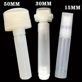 Resim 1 büyük kapasiteli 15mm, 30mm, 50mm boş kalem yeniden kullanılabilir grafiti kalemi plastik şeffaf kovadan sıvı tebeşir işaretleyici boya kalemi aksesuarları 