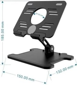Resim Taşınabilir Katlanabilir Masaüstü Tablet Standı Taşınabilir Tablet Şarj Standı Ayarlanabilir Stant 