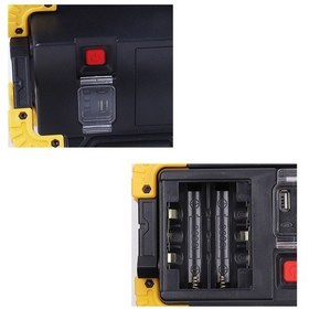 Resim 750 Lümen Powerbank Şarjlı Işıldak Wt-330 Açık Gri 