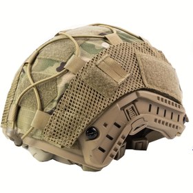 Resim Ops-Core Hızlı Kask Koruyucu Kask için Taktiksel Kask Kapak Kamuflaj Başlığı Elastik İple Uygun 