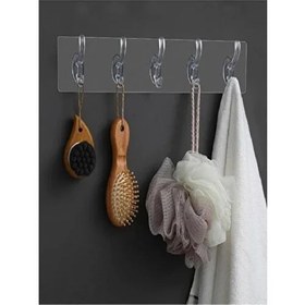 Resim Sebat Home Yakut Şeffaf Silikon Yapışkanlı Askı 