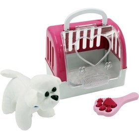 Resim Oyuncak Peluşlu Hayvan Taşıma Çantası Beyaz 