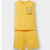 Resim DeFacto Erkek Bebek 2'li Takım Baskılı Atlet Beli Lastikli Şort E2452A525SMYL190 