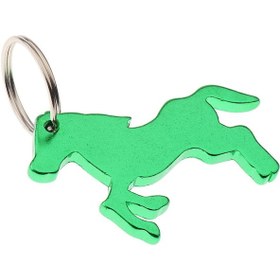 Resim Suntek Alüminyum At Desenli Şişe Açacağı Anahtarlık Çanta Sarkık Yeşil 