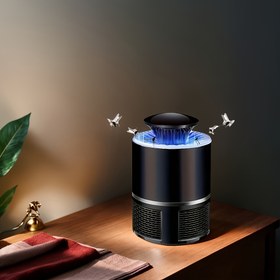 Resim 1 Adet USB ile Çalışan Sessiz Sivrisinek Kovucu Lamba – Otomatik İç/Dış Mekan Böcek Öldürücü Mavi Alev Etkisiyle, Yatak Odaları, Oturma Odaları & Bahçeler için İdeal, Yazlık Ev Eşyası, Şık Cihaz Tasarımı, USB Güçlü 