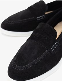 Resim Valmenti Brunakadın Siyah Süet Hakiki Deri Loafer Ayakkabı 902 0208 Bn Ayk Y23 Siyah 