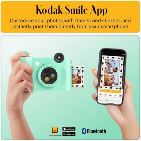 Resim Kodak Smile+ 10MP Anında Kamera ve Bluetooth Fotoğraf Yazıcısı 