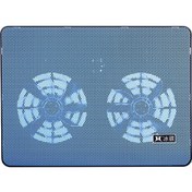Resim Besthome1 17 İnç Altı Notebook Soğutucu, 2 Fanlı, Çift Usb, Mavi, Abs+demir Ağı Malzeme 
