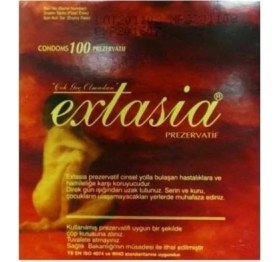 Resim Extasia Kondom Klasik Prezervatif 100 Lü 2 Paket (200 Adet) 