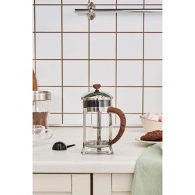 Resim Feyza Design Borosilikat Cam French Press, Ahşap Kaşık, 600 Ml, Şık ve Dayanıklı 