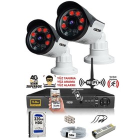 Resim IDS DS-2015HD-SET2-ARRAY 2 Kameralı 1080P Full HD 5 MP Sony Lensli Kamera Seti - 2015 