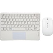 Resim TezMax Acer Iconia P10 (NT.LG1EY.001) 10.4" Uyumlu Kablosuz Bluetooth Şarjlı TouchPad'li Klavye Mouse Seti 