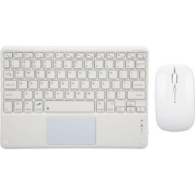 Resim TezMax Acer Iconia P10 (NT.LG1EY.001) 10.4" Uyumlu Kablosuz Bluetooth Şarjlı TouchPad'li Klavye Mouse Seti 