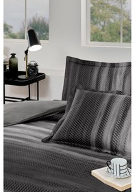 Resim Özdilek Ranforce -notte Antrasit- Çift Kişilik Nevresim Takımı Antrasit 
