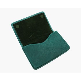 Resim Westpolo Eskitme Hakiki Deri Unisex Tek Bölmeli Kartlık - Turkuaz Yeşil Turkuaz Yeşil 