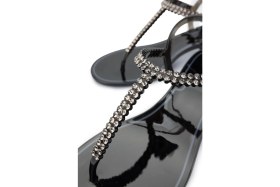 Resim Menghi Kadın Pvc Siyah Parmak Arası Sandalet 774 903E Bn Sndlt Y25 Black 