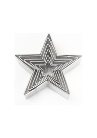 Resim Kek Kurabiye Ve Pasta Kalıbı Metal Yıldız Model Seti 5 li BK024 
