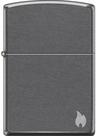 Resim Zippo Flame Dizayn Çakmak - Gray Dusk Gri 
