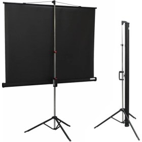 Resim Codegen TX-20 200x200 cm Tripod Ayaklı Taşınabilir Manuel Projeksiyon Perdesi (Arkası Siyah Fonlu) 