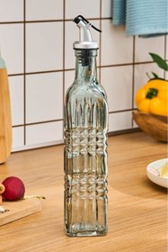 Resim Karaca Daisy Cam Dikdörtgen Yağdanlık 500 Ml Petrol Mavisi 