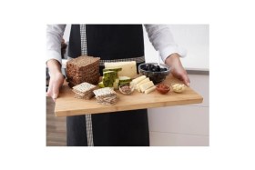 Resim Feyza Design Bambu Kesme Tahtası 45X28 Cm, Dayanıklı ve Şık Mutfak Gereçleri 