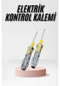Resim Flzdgnkr Kontrol Kalemi Çift Başlıklı Şeffaf Elektrik Testi Değişken Uçlu 