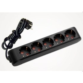 Resim Viko Multi-Let 5'li Kablolu Priz 1 MT Siyah 