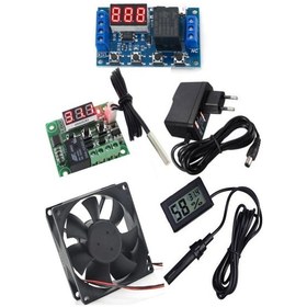 Resim 5 Li Set Kuluçka Makinesi Termostadı.zaman Modülü .kuluçka Fanı 