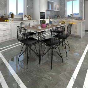 Resim Kenz Life Knsz Masa Sandalye Takımı HEM75MAZLUM Crdsyh 130*070 6 Sandalye Syhsyh 