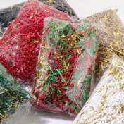 Resim Çift Taraflı Altın Buruşuk Kağıt Parçaları, Hediye Kutuları ve Çantaları İçin Dekoratif Raffia Kurdele Dolgu - Düğünler, Sevgililer Günü, Doğum Günleri, Mezuniyetler, Yılbaşı Kutlamaları İçin Çok Amaçlı 