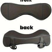 Resim Meridiangoods Siyah Memory Foam Araç Yastığı - Konforlu Ergonomik Koltuk Minderi 