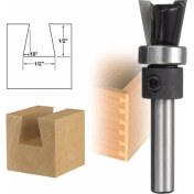 Resim Guangdong Spirit Faydalı Araçlar 1 Adet 10 ° 1/4 '' Shank Karbür Kırlangıç Ortak Yönlendirici Bit Rulman Ağaç Işleme Kesici 