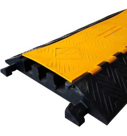 Resim İleri Trafik 10'lu Kablo Kanallı Hız Kesici 3 Kanallı, Yol Kasisi 50 x 92 x 7,5 cm 