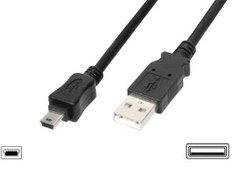 Resim DIGITUS AK-300108-018-S 1,8m USB2.0 A E\u002FUSB MİNİ 