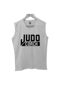 Resim Top Glory Judo Coach Baskılı Kolsuz Sporcu T-shirt Tank Top Sporcu Fitness Atlet 