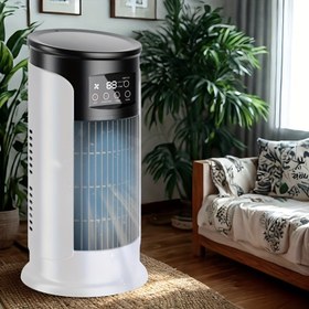 Resim 3’ü 1 Arada Taşınabilir Klima Nemlendirici Fan - USB Güçlü, Buharlaştırma Özelliği, Her Türlü Oda Tipine Uygun, ≤36V Çalışma Voltajı, USB Taşınabilir AC, USB Fan 