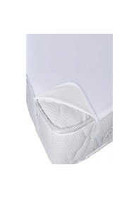 Resim Mycey Yatak Koruyucu Alez 90x190 Cm Pamuk Kumaş Sıvı Geçirmez Beyaz 