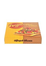 Resim Miyo Ambalaj Waffle Kutusu Selefonlu Krome Karton 100'lü 18 x 18 x 4 CM 