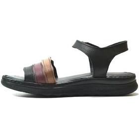 Resim Onlo Ayakkabı 221 Hakiki Deri Siyah Anatomik Kadın Sandalet Siyah 