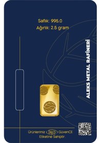 Resim Agakulche 2,5 Gr 995 24 Ayar Amr Külçe Altın 