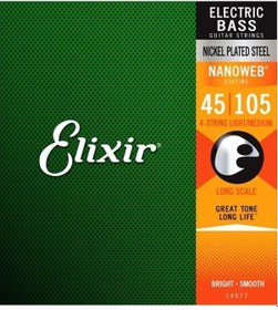 Resim Elixir 045-105 Nanoweb Bas Gitar Teli 14077 