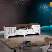 Resim Pasific Home Gazel Tv Ünitesi 170 Cm, Koyu Meşe& Beyaz 