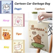 Resim 30 Adet Karikatür Capybara Köpek Kedi Araba Tek Kullanımlık Çöp 1 Adet 