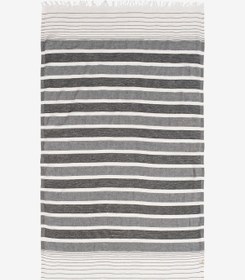 Resim Stitches Peştemal Siyah - Siyah / 90x160 